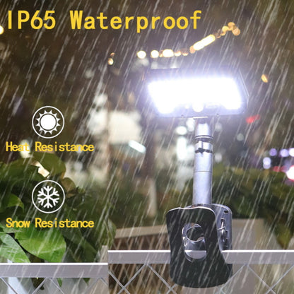 MEHOOM Clip On Solar Motion Lights Outdoor, 500LM 96 LEDs, 3 Color Modes, 360° Adjustable Solar Lights, Solar Waterproof Solar Powered Outdoor Lights for Deck, Fence, Camping (1 Pack)