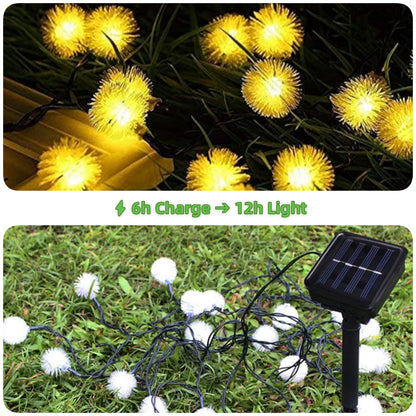MEHOOM Solar Lights Clearance String 100 Count, 32 Ft 8 Colors Modes, Solar String Lights Outdoor Waterproof Christmas Decor Balls, Solar Powered Outdoor Lights for Garden Decor (Warm White)