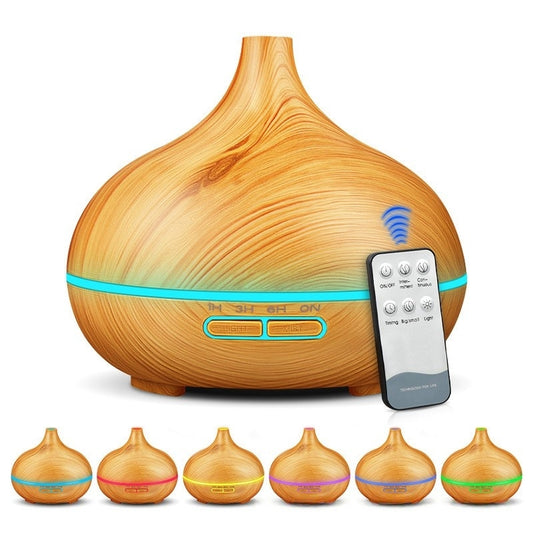 MEHOOM 550ml Cool Mist Humidifier Essential Oil Diffuser with Remote and 7-Color Light