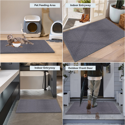 MEHOOM 32x48 Inch Front Door Mat, Indoor Outdoor Entrances, Dirt-Resistant, Low Profile, Easy Clean, Anti-Slip Doormat, Multi-Functional Welcome Mat for Garden, Balcony, Porch, Entryway