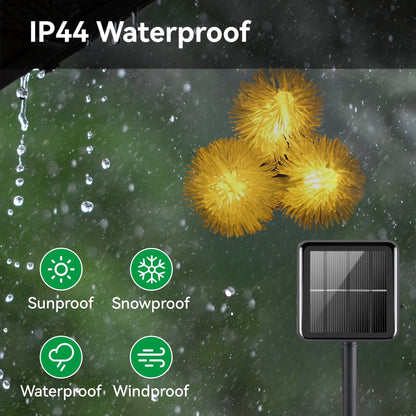 MEHOOM Solar Lights Clearance String 100 Count, 32 Ft 8 Colors Modes, Solar String Lights Outdoor Waterproof Christmas Decor Balls, Solar Powered Outdoor Lights for Garden Decor (Warm White)