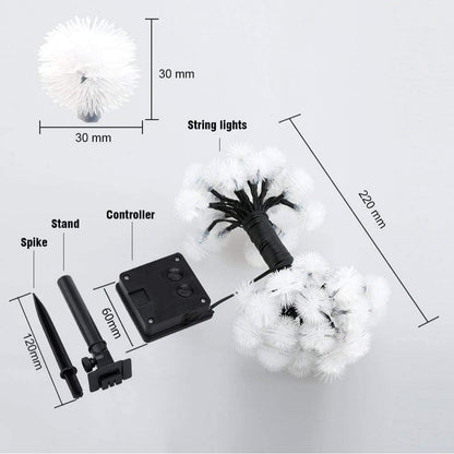 MEHOOM Solar Lights Clearance String 100 Count, 32 Ft 8 Colors Modes, Solar String Lights Outdoor Waterproof Christmas Decor Balls, Solar Powered Outdoor Lights for Garden Decor (Warm White)