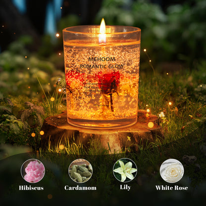 MEHOOM 2-Pack 26oz Scented Candles Sets with 90h Burn Time, Rose Cardamom Soy Decorative Candles, Fall Decorations for Home, Fragrance Candles Gifts for Women