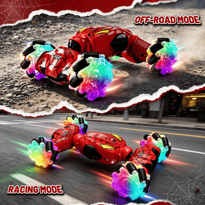 MEHOOM 4WD 360° Stunt & Drift Gesture Sensing RC Cars with 2.4GHz, Rechargeable Remote Control Cars for Kids Ages 3-12, Red