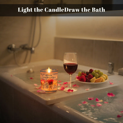 MEHOOM 2-Pack 26oz Scented Candles Sets with 90h Burn Time, Rose Cardamom Soy Decorative Candles, Fall Decorations for Home, Fragrance Candles Gifts for Women