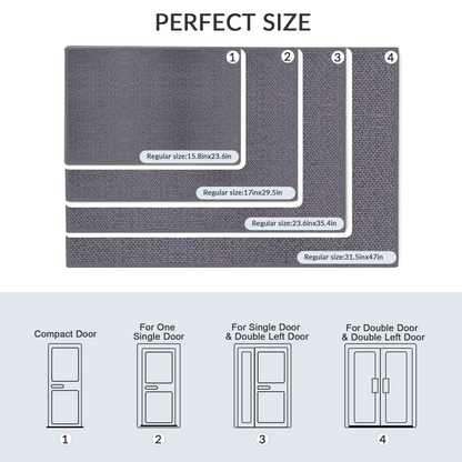 MEHOOM 24x36 Inch Front Door Mat, Indoor Outdoor Entrances, Dirt-Resistant, Low Profile, Easy Clean, Anti-Slip Doormat, Multi-Functional Welcome Mat for Garden, Balcony, Porch, Entryway