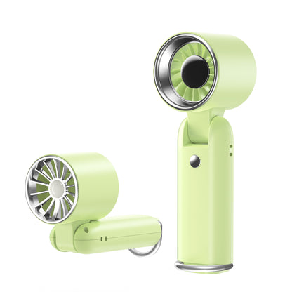 MEHOOM Portable Fan, 3 IN 1 5000mAh Rechargeable Mini Handheld Fan with 100 Speeds Air Turbo Personal Fan for Indoor Outdoor Travel (Green)