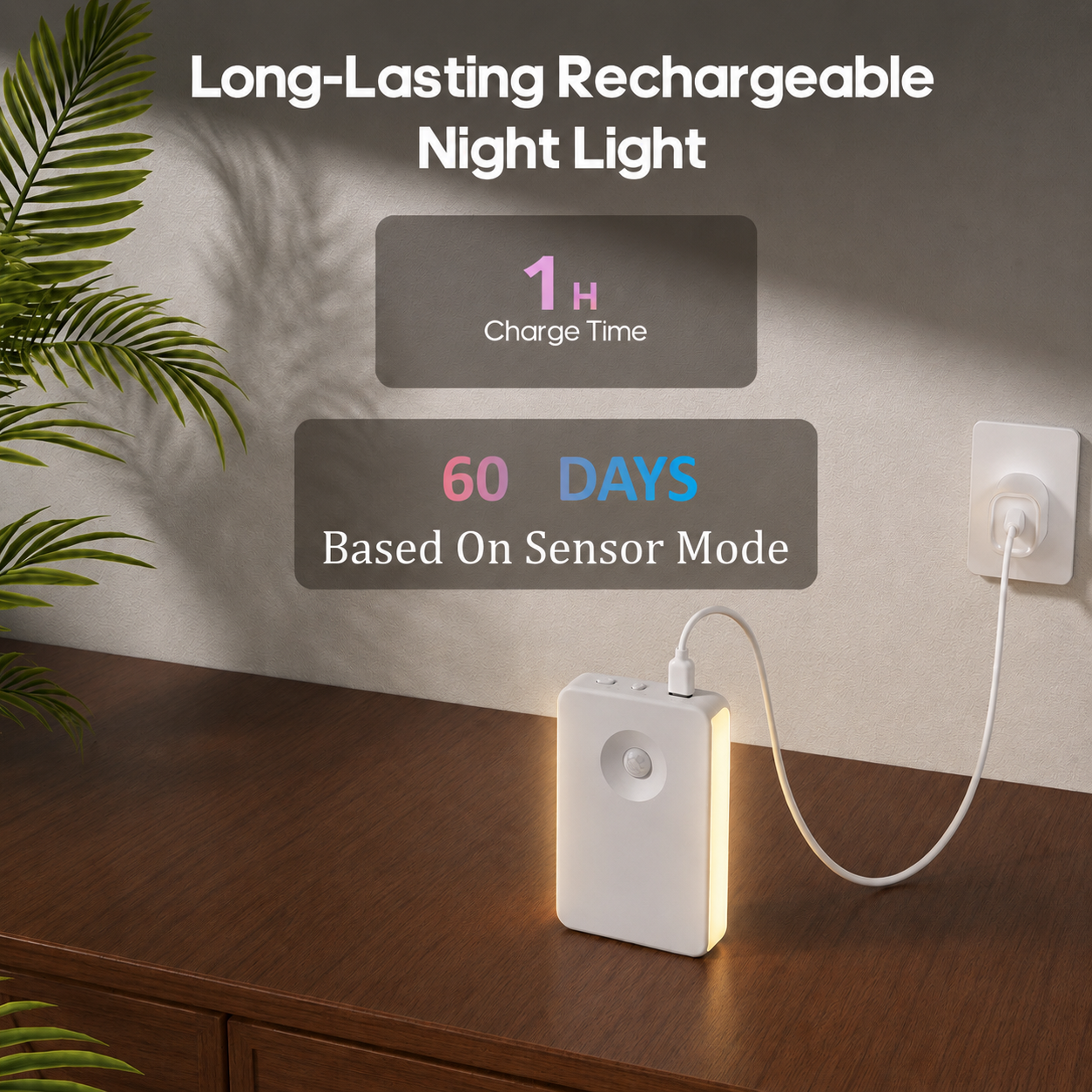 MEHOOM 6 Pack Rechargeable Motion Sensor Night Light, Magnetic Stair Lights Indoor, LED Lights for Bedroom, Toilet, Garage, Closet, Step, Hallway