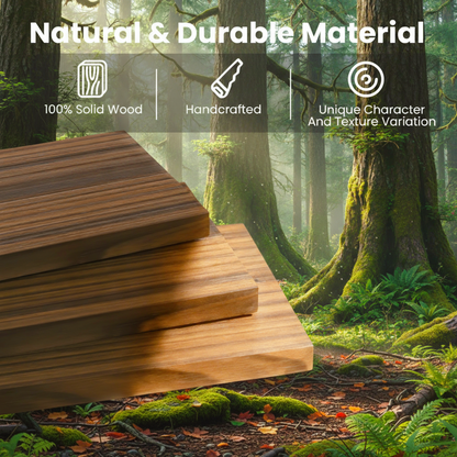 MEHOOM 24" Rustic Solid Book Shelves for Wall Set of 3, Floating Shelves for Bathroom,Kids Room,Bedroom,Living Room,Kitchen,Study Room,Torched Wood Wall Shelves Farmhouse Decor